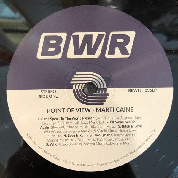 Marti Caine – Point Of View (LP, 180g, Be With Records, 2018) Image 5