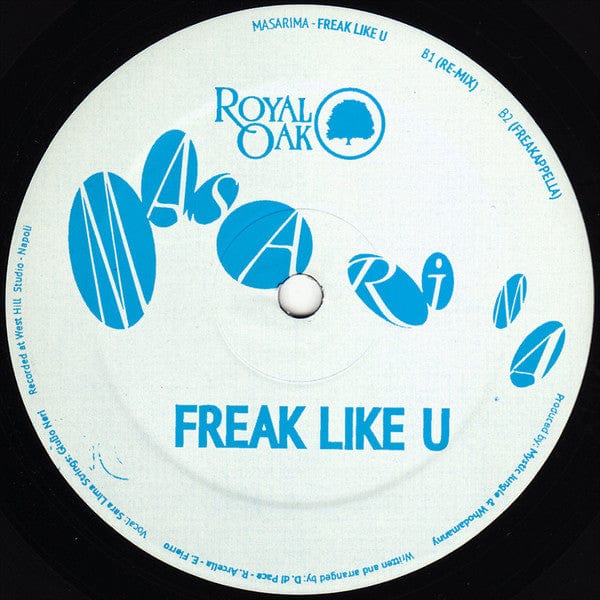 Masarima – Freak Like U (12", Royal Oak, 2020) Back Cover