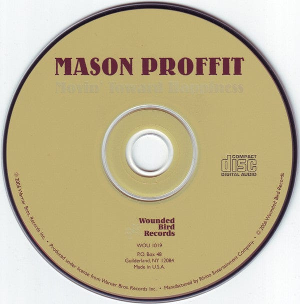 Mason Proffit – Movin' Toward Happiness (CD, Wounded Bird Records, 2006) Image 4