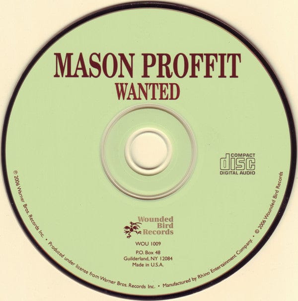 Mason Proffit – Wanted (CD, Wounded Bird Records, 2006) Image 4