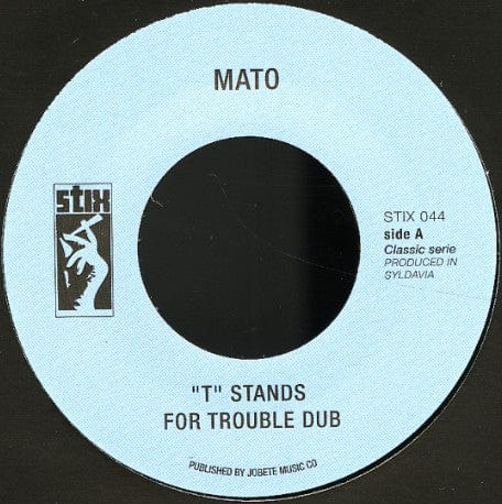 Mato – "T" Stands For Trouble Dub/ Enter The Dragon Dub Version (7", Stix, 2016) Front Cover