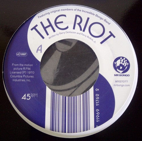 Michael Viner's Incredible Bongo Band – The Riot (7", Mr Bongo, 2011) Front Cover