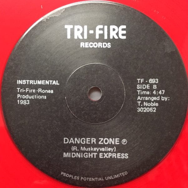 Midnight Express (3) / The Midnight Express Show Band* - Danger Zone on Tri-Fire Records,Peoples Potential Unlimited at Further Records