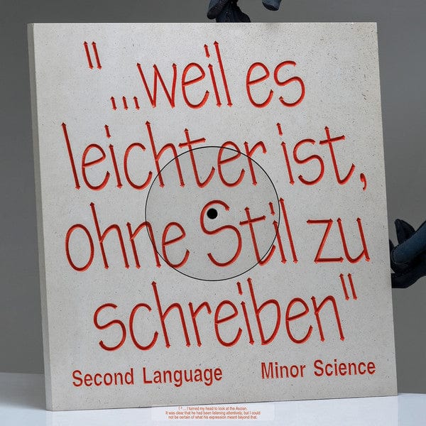 Minor Science – Second Language (LP, Whities, 2020) Front Cover