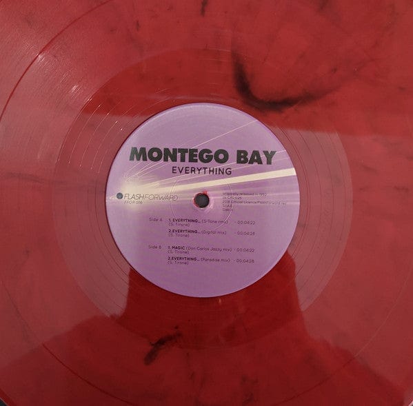 Montego Bay – Everything... (12", Red Marbled, Flash Forward, 2019) Front Cover