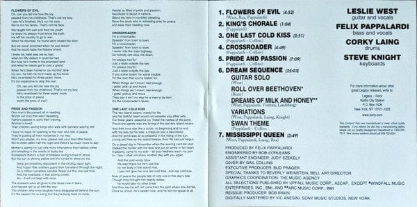 Mountain - Flowers Of Evil (CD) Columbia,Legacy CD 886972428628