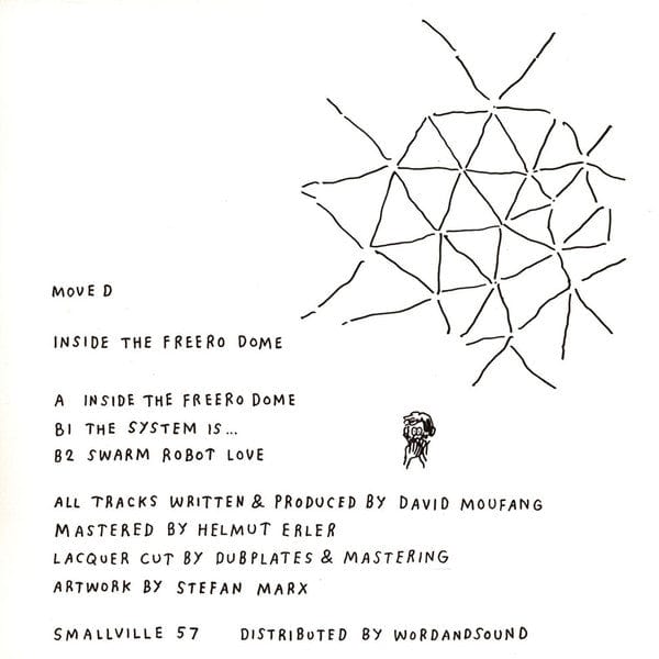 Move D – Inside The Freero Dome (12", Smallville Records, 2021) Back Cover