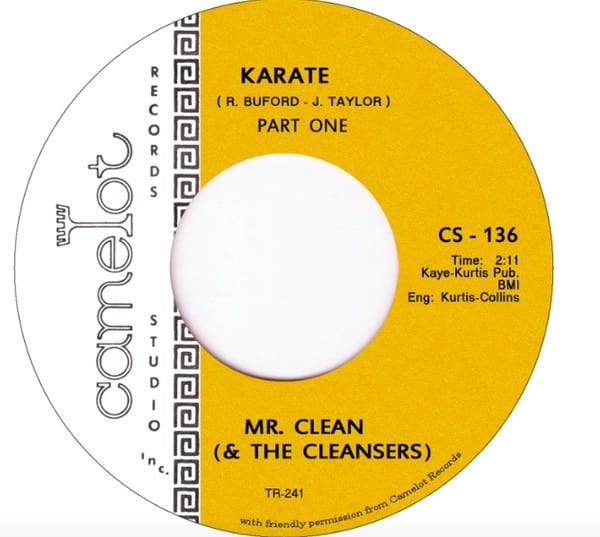 Mr. Clean (& The Cleansers) – Karate (7", Tramp Records, 2017) Front Cover