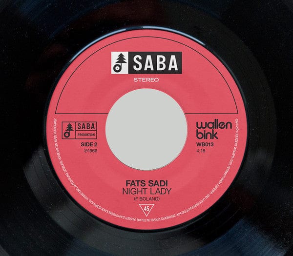 Mr. Fats Sadi, His Vibes & His Friends - Ensadinado / Night Lady (7") SABA,WallenBink Vinyl