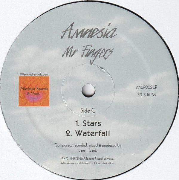 Mr. Fingers - Amnesia (3x12") Alleviated Records Vinyl 1817682900226