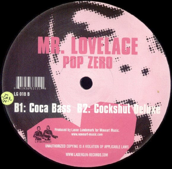 Mr. Lovelace – Pop Zero (12", Lasergun, 2002) Image 4