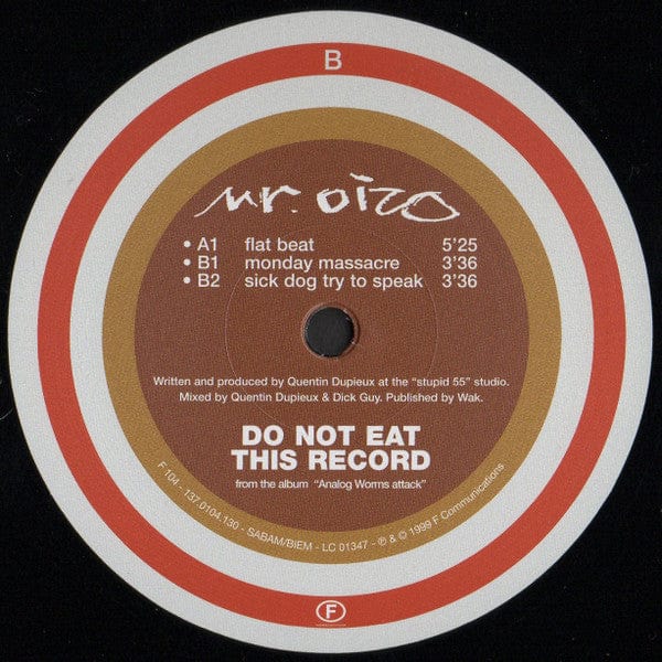 Mr. Oizo - Flat Beat (12") F Communications Vinyl 5413356711233