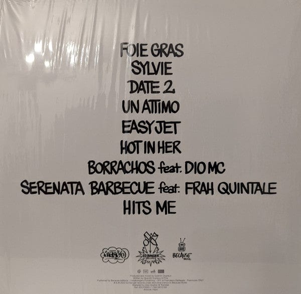 Mr Oizo Phra – Voilá (LP, 180g, Ed Banger Records, 2022) Back Cover