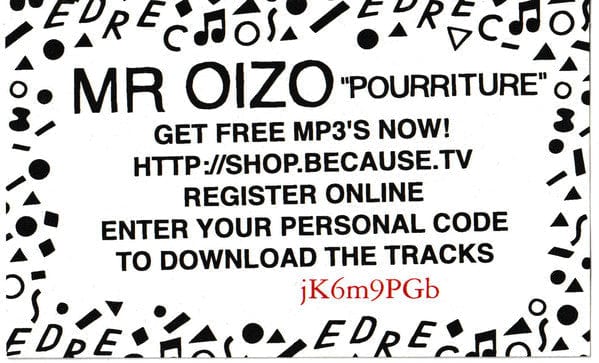 Mr Oizo* - Pourriture (12") Ed Banger Records, Because Music