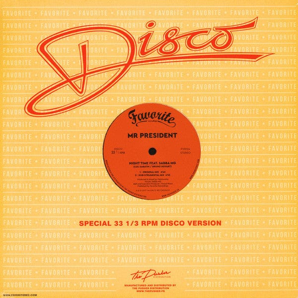 Mr President – Going To A Go Go (12", Favorite Recordings, 2017) Image 4