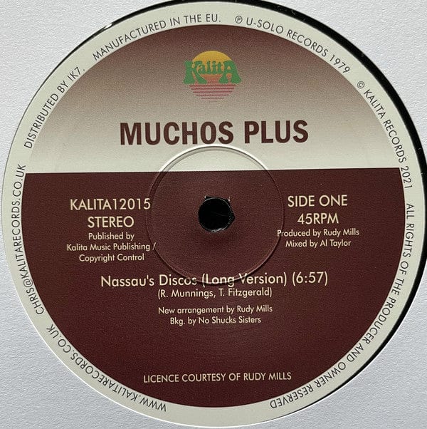 Muchos Plus - Nassau's Discos (12") Kalita Records Vinyl 4062548010619