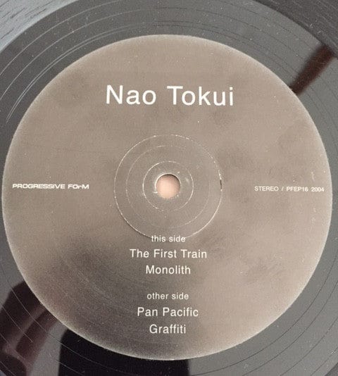Nao Tokui – The First Train (12", Progressive Form, 2004) Front Cover