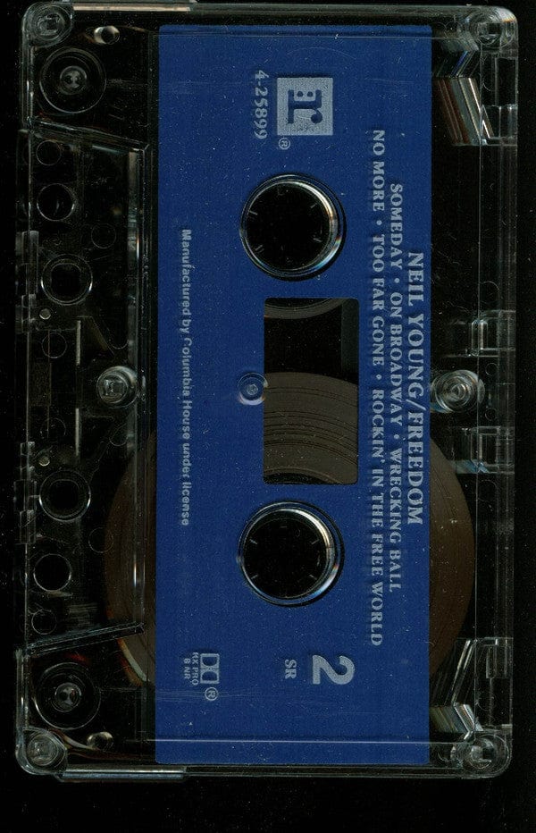 Neil Young – Freedom (Cassette, Reprise Records, 1989) Back Cover
