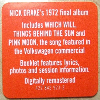 Nick Drake - Pink Moon (CD) Island Records,Chronicles CD 042284292320