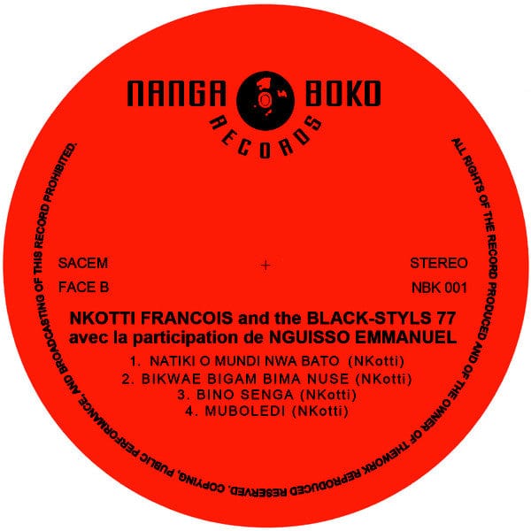 Nkotti François, Les Black Styl - De Bonaberi À Douala (LP) Nanga Boko Records Vinyl