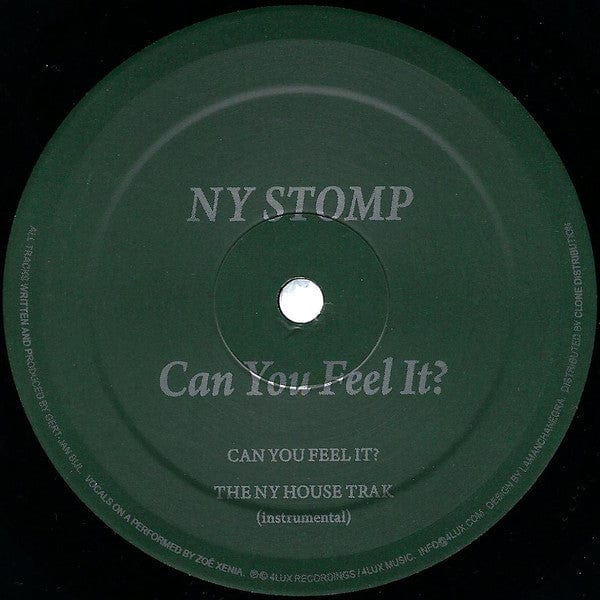 NY Stomp - Can You Feel It? (12") 4 Lux