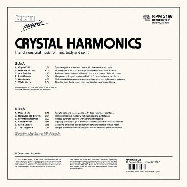 Ocean Moon - Crystal Harmonics (LP) KPM Music Ltd.,Be With Records Vinyl 4251648417903