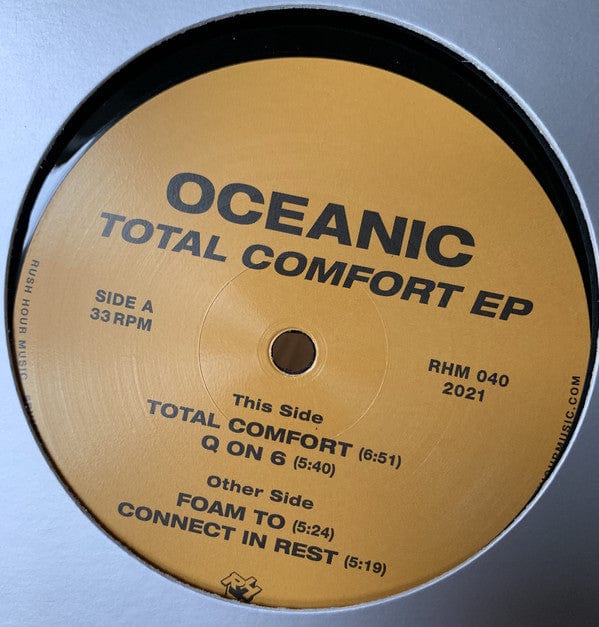 Oceanic – Total Comfort EP (12", Rush Hour, 2021) Front Cover
