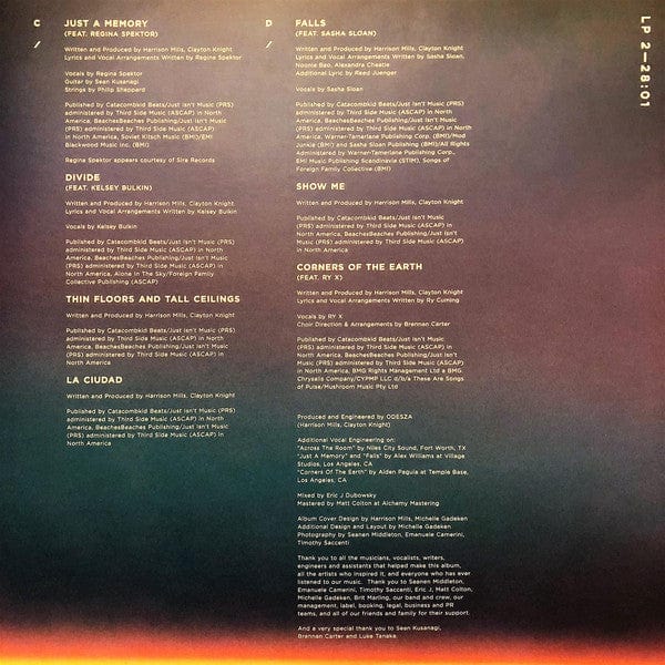 Odesza – A Moment Apart (2xLP, Clear, Counter Records, 2017) Image 5