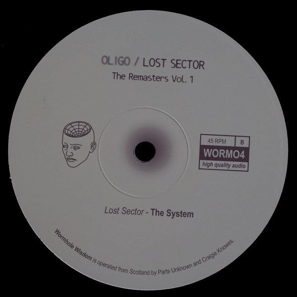 Oligo Lost Sector – The Remasters Vol. 1 (12", Wormhole Wisdom, 2022) Back Cover