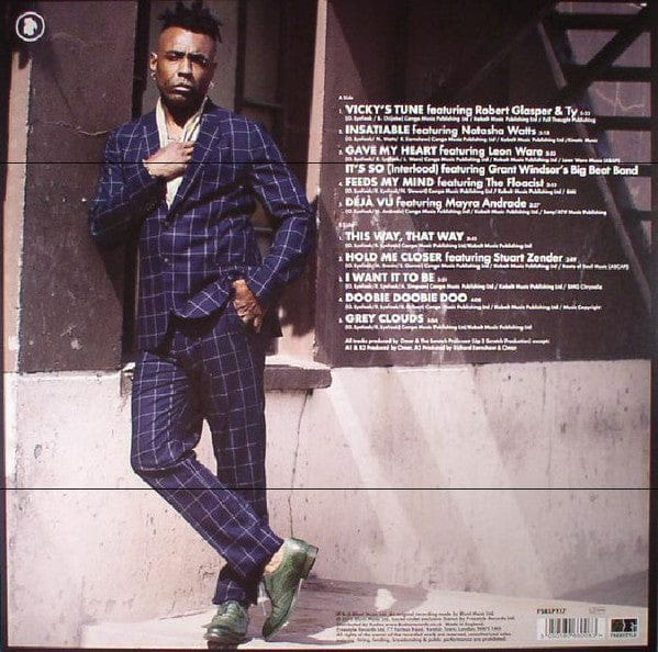 Omar – Love In Beats (LP, Freestyle Records, 2017) Back Cover