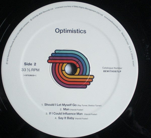 Optimistics – Optimistics (LP, 140g, Be With Records, 2019) Image 4