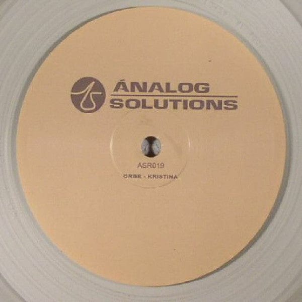 Orbe Kristina Eduardo De La Calle – Untitled (12", Clear vinyl, Analog Solutions, 2017) Image 3