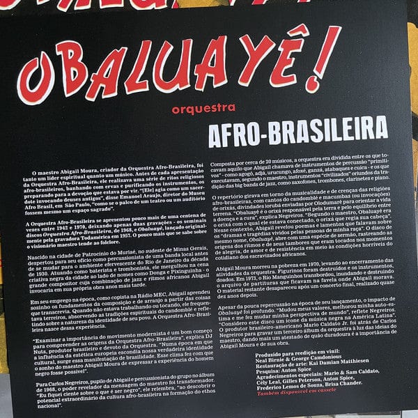 Orquestra Afro-Brasileira – Obaluayê! (LP, Day Dreamer, 2021) Image 5