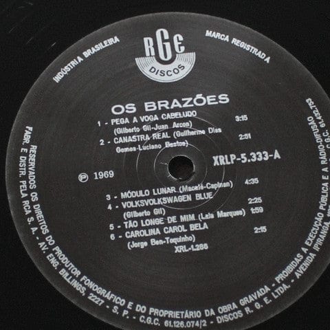 Os Brazões - Os Brazões (LP) Mr Bongo Vinyl 711969121292