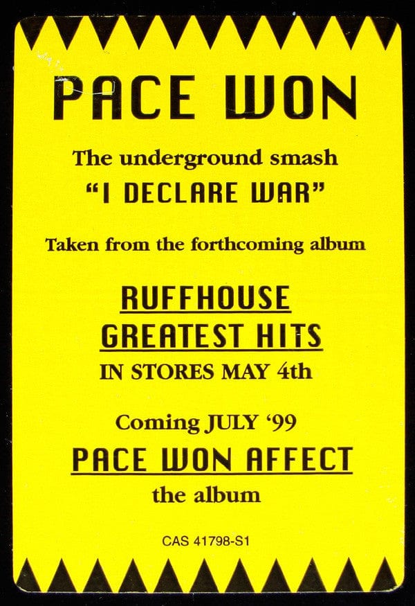 Pace Won – I Declare War (12", Ruffhouse Records, 1999) Image 4