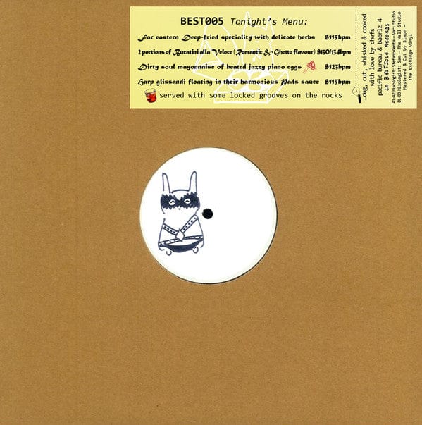 Pacific Bureau Baerlz – BEST005 (12", La Bestiole Records) Front Cover