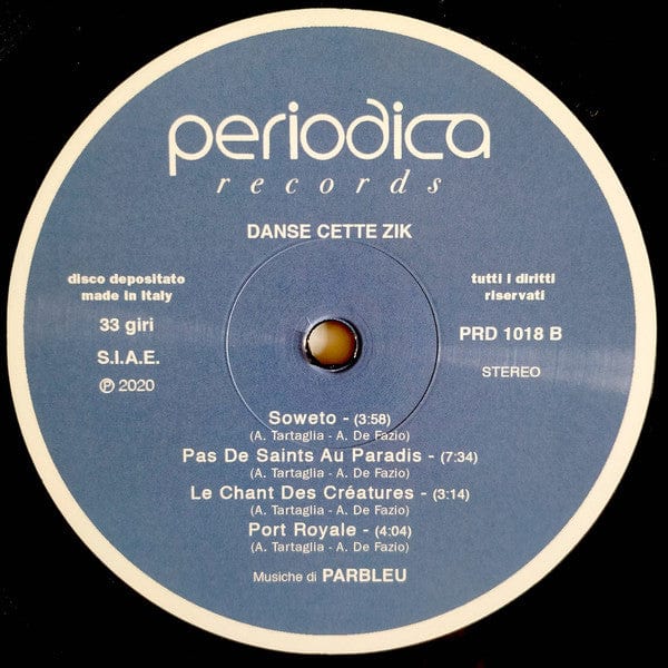 Parbleu – Danse Cette Zik (LP, Periodica Records, 2020) Image 4