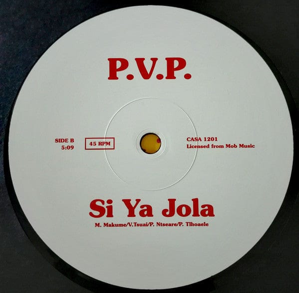 P.V.P. – Tshilidzi / Si Ya Jola (12", La Casa Tropical, 2019) Image 4