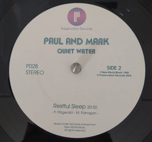 Paul Mark – Quiet Water (LP, Preservation Records, 2020) Image 4