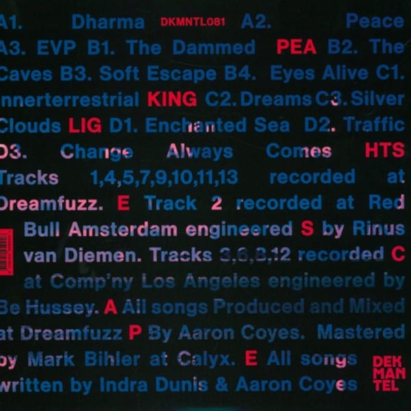 Peaking Lights – E S C A P E (2xLP, Dekmantel, 2020) Back Cover