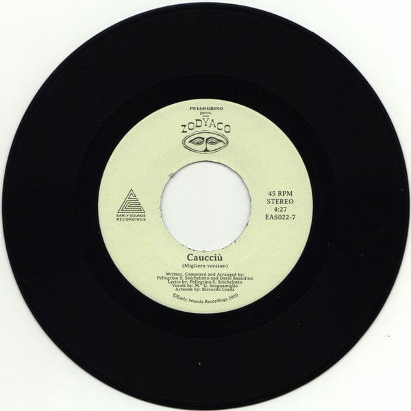 Pellegrino Zodyaco – Caucciù (7", Large center hole, Early Sounds Recordings, 2020) Image 4