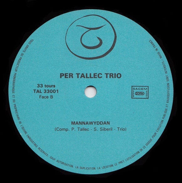 Per Tallec Trio – Mannawyddan (LP, Not On Label (Per Tallec Trio Self-released), 1984) Image 4