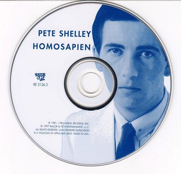 Pete Shelley – Homosapien (CD, Razor & Tie, 1997) Image 3
