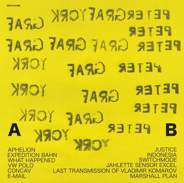 Peter Graf York – Expedition Bahn (LP, South of North, 2020) Back Cover