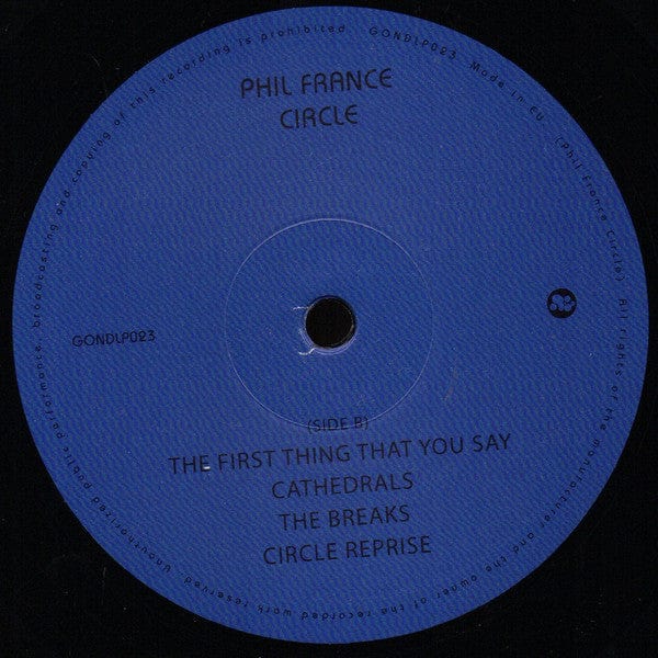 Phil France – Circle (LP, Gondwana Records, 2018) Image 6