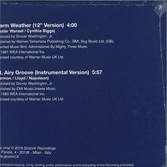 Pieces Of A Dream – Warm Weather (12", Groovin Recordings, 2019) Back Cover