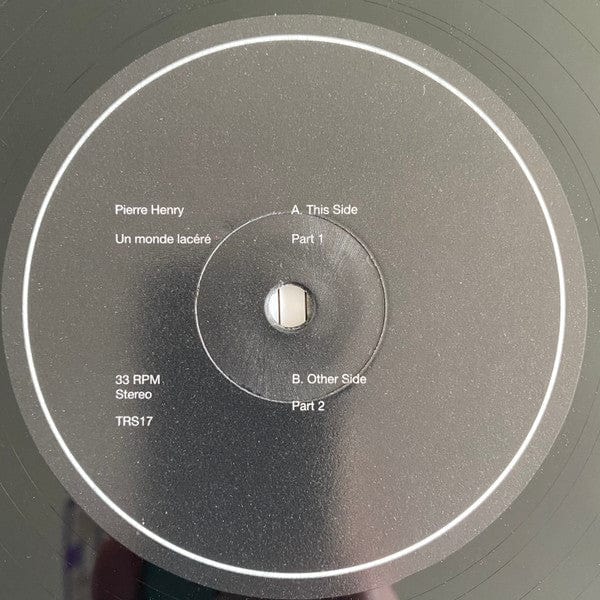 Pierre Henry - Un Monde Lacéré (LP) Transversales Disques Vinyl 3760179355833