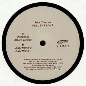 Prins Thomas – Feel The Love (12", Smalltown Supersound, 2019) Front Cover
