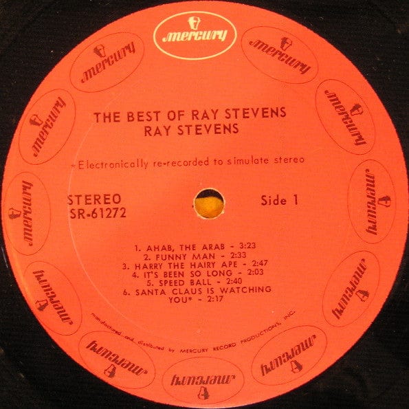 Ray Stevens – The Best Of Ray Stevens (LP, Mercury, 1970) Image 3