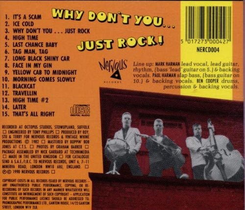 Restless - Why Don't You Just Rock ! (CD) Nervous Records (2) CD 5017273000427